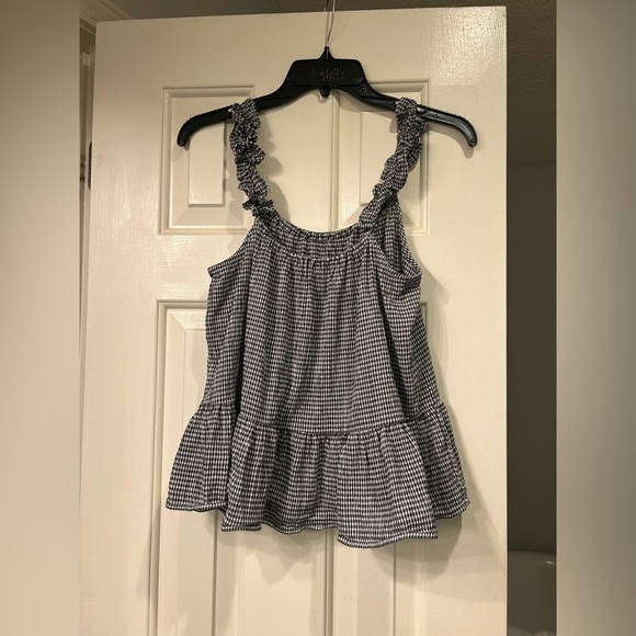 Madewell Ruffle-Strap Cami Top in Gingham - Picture 8 of 8